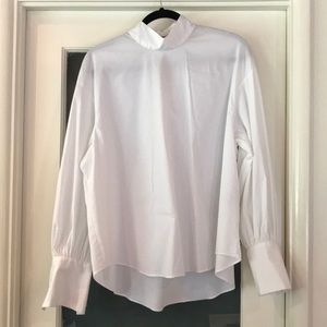 Zara top with metallic buttons